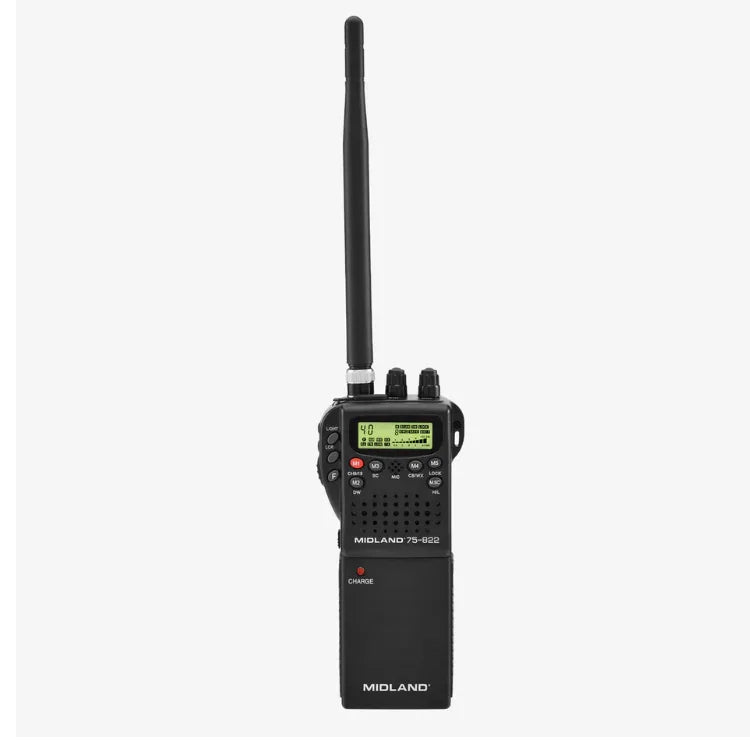 Collection of Midland Alan 42 portable cb radio in a gallery layout